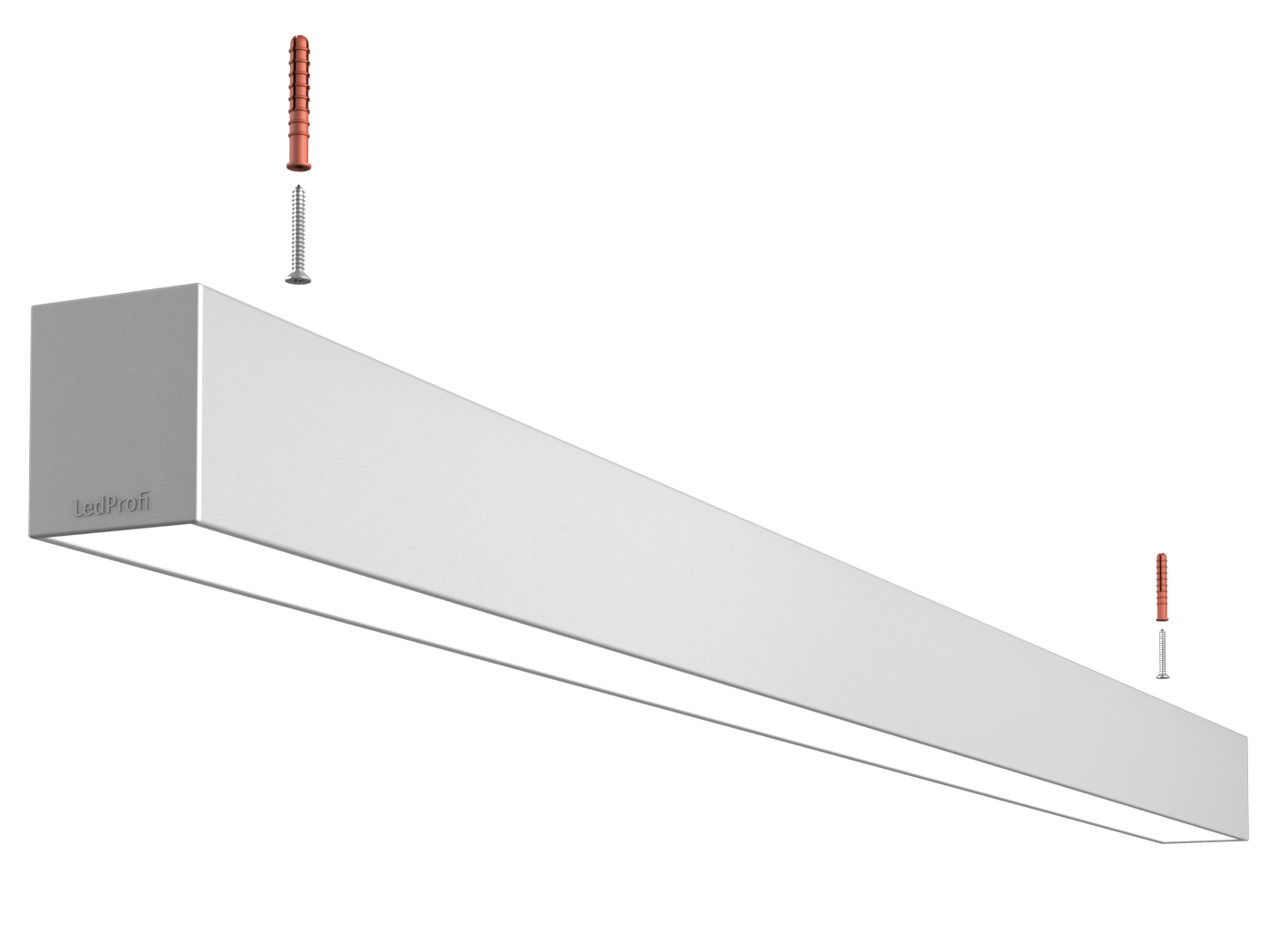 Накладний універсальний лінійний LED світильник A-LED-60х70-1200-28-4464, 28W, 1200мм